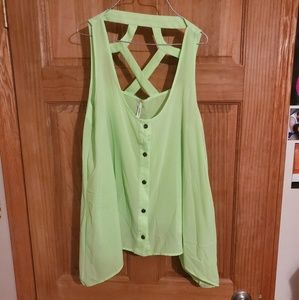 Neon green Tank Top